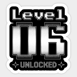 Level 06 Unlocked Sticker